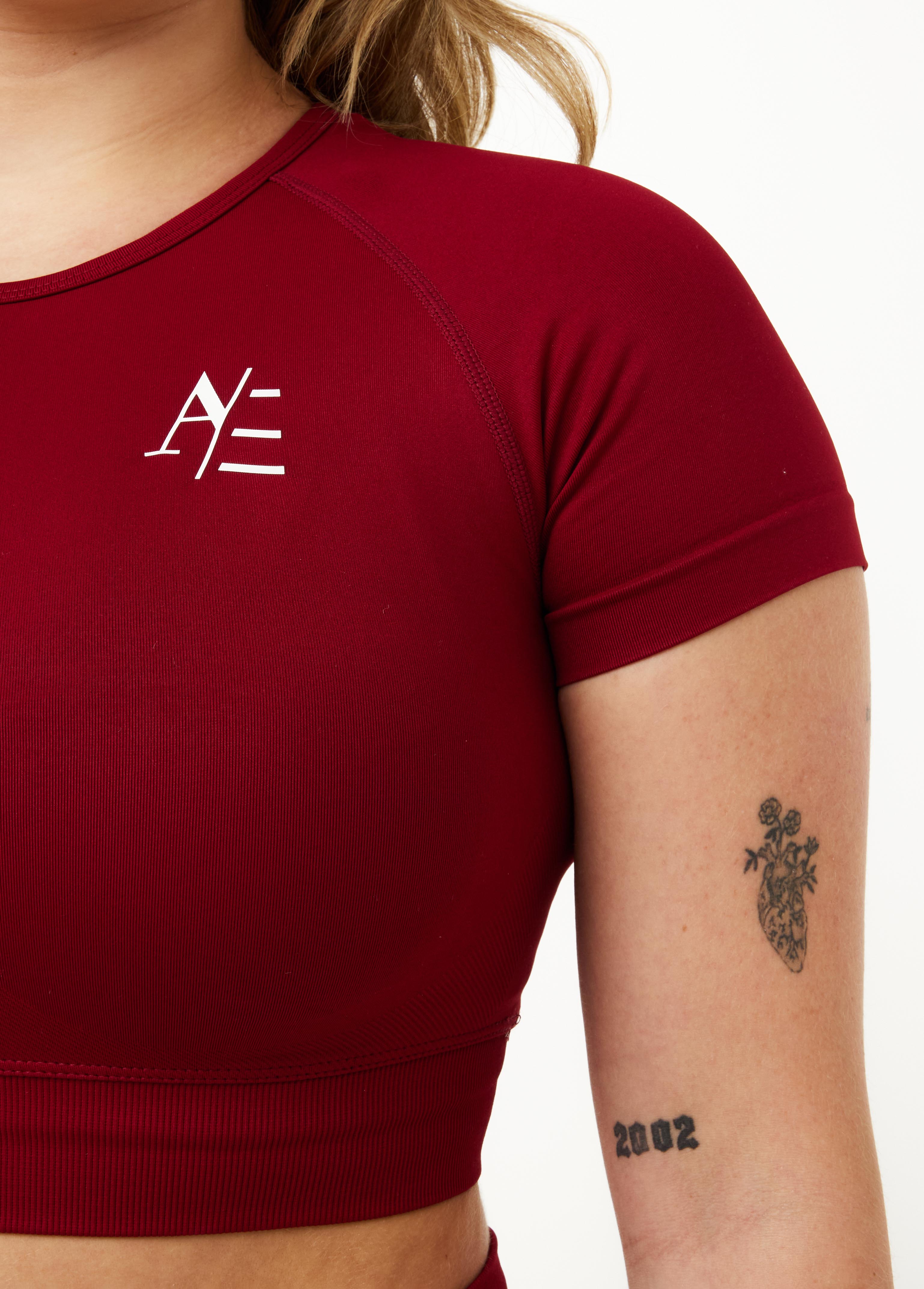 Short Sleeve Ruby Red