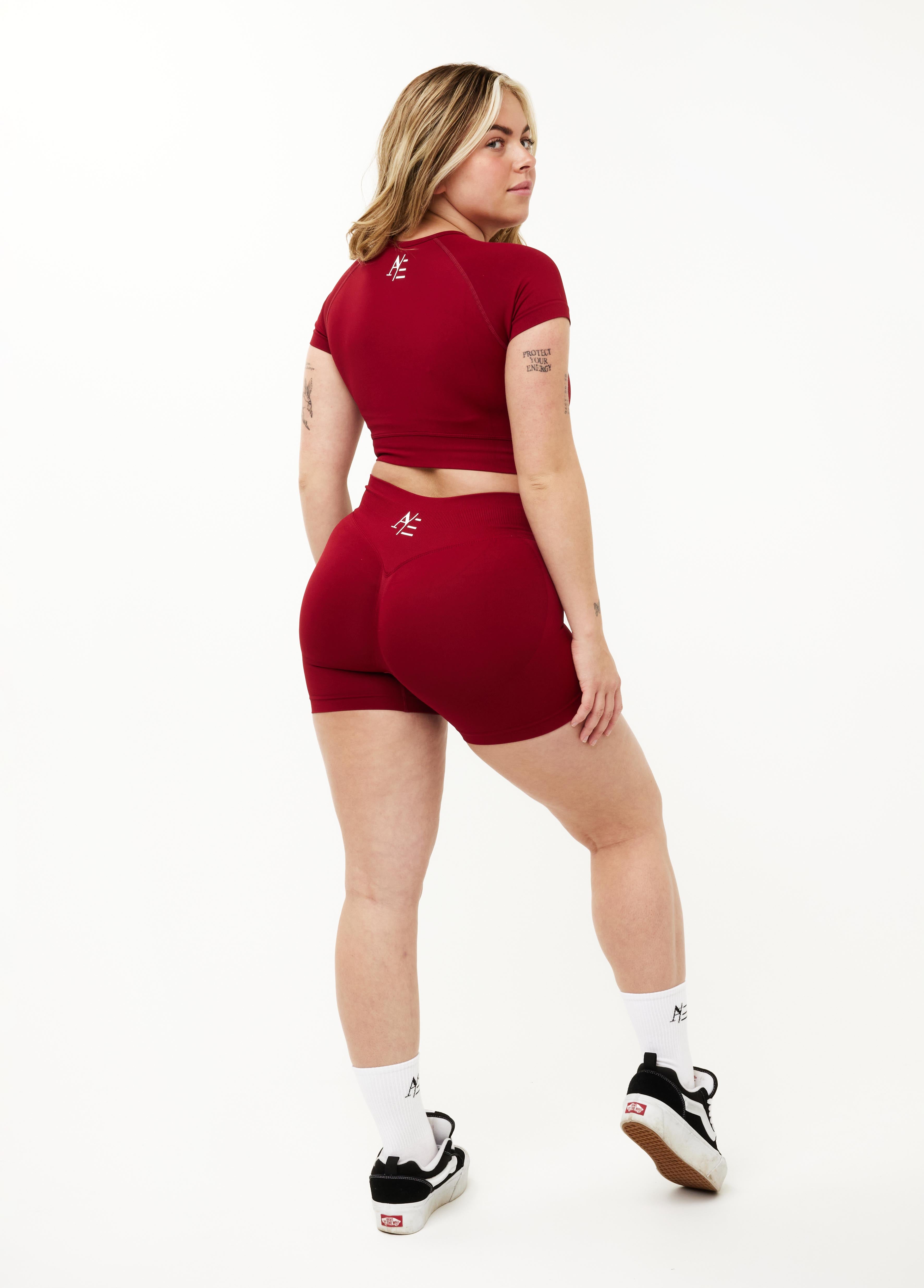 Short Sleeve Ruby Red