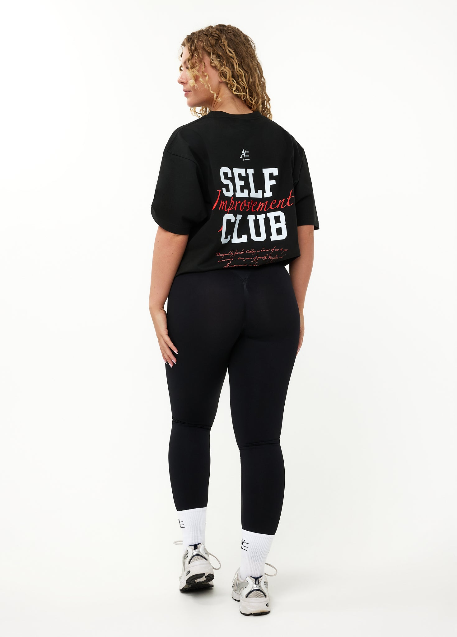 Oversized T Shirt Black Red 4 Year Anniversary
