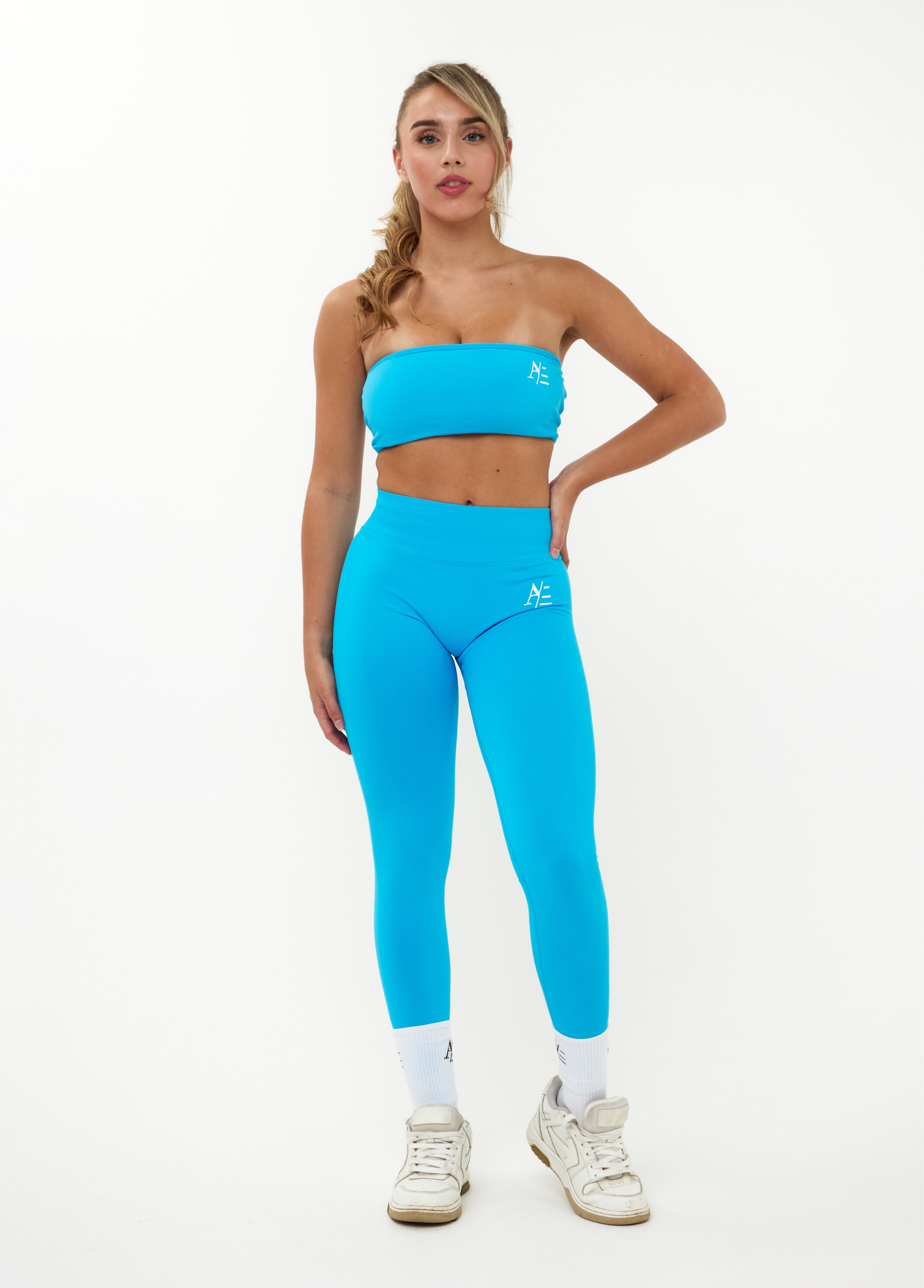 Bandeau Sports Bra Tropical Blue