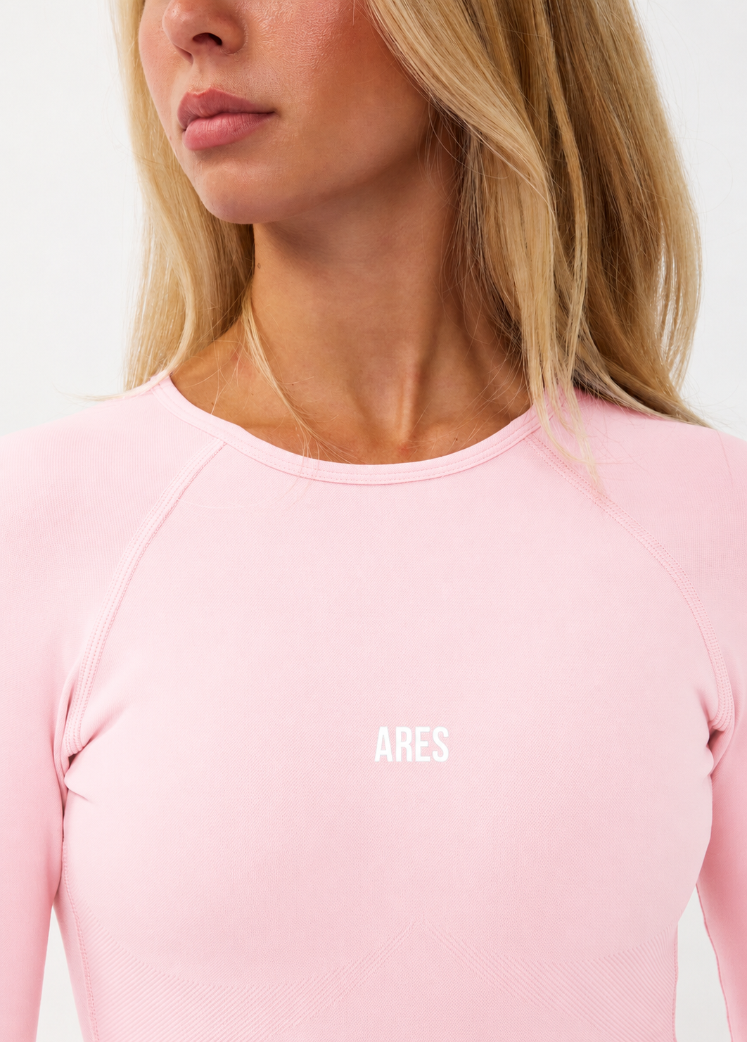 Long Sleeve One Piece Blush Pink
