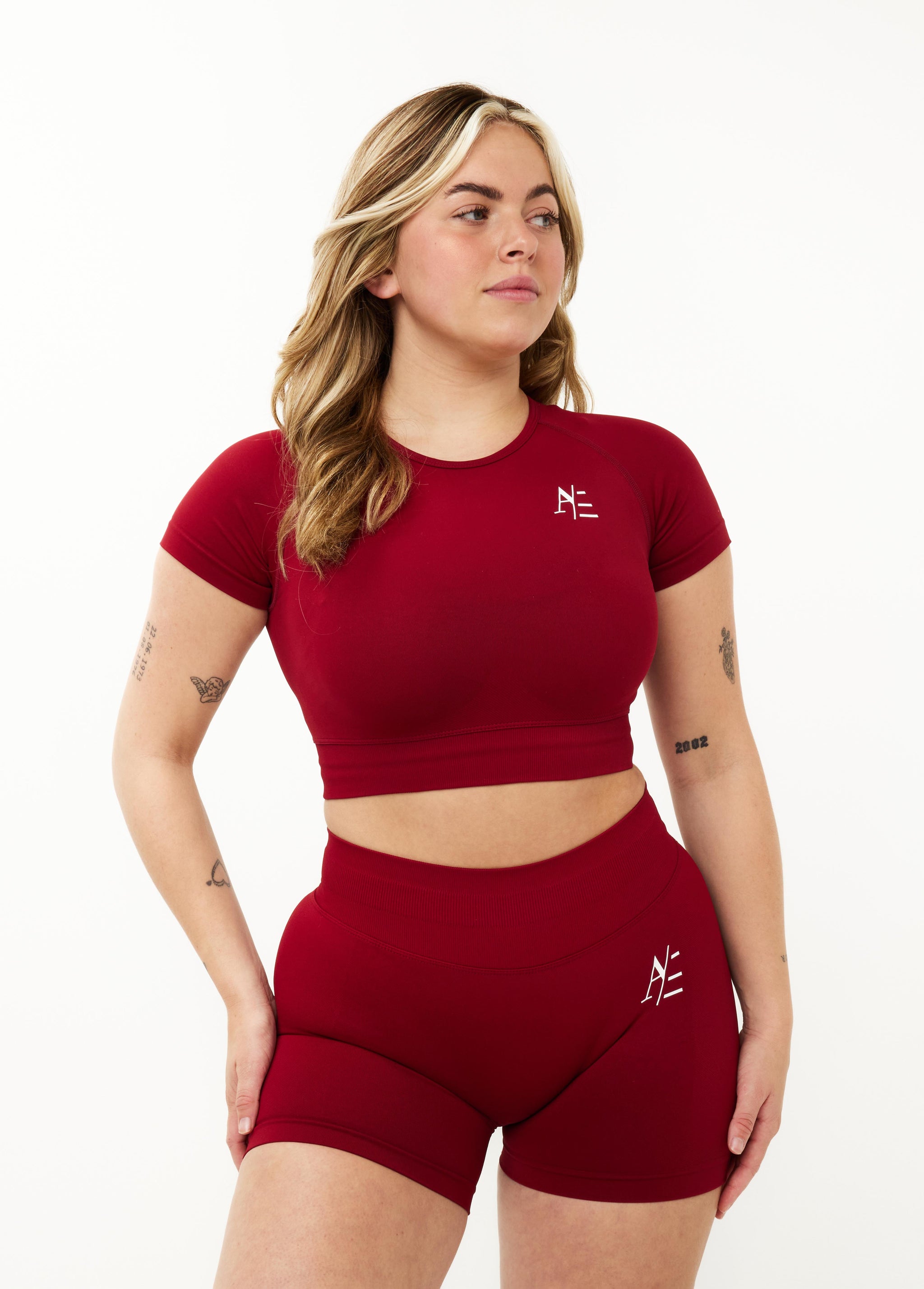 Short Sleeve Ruby Red
