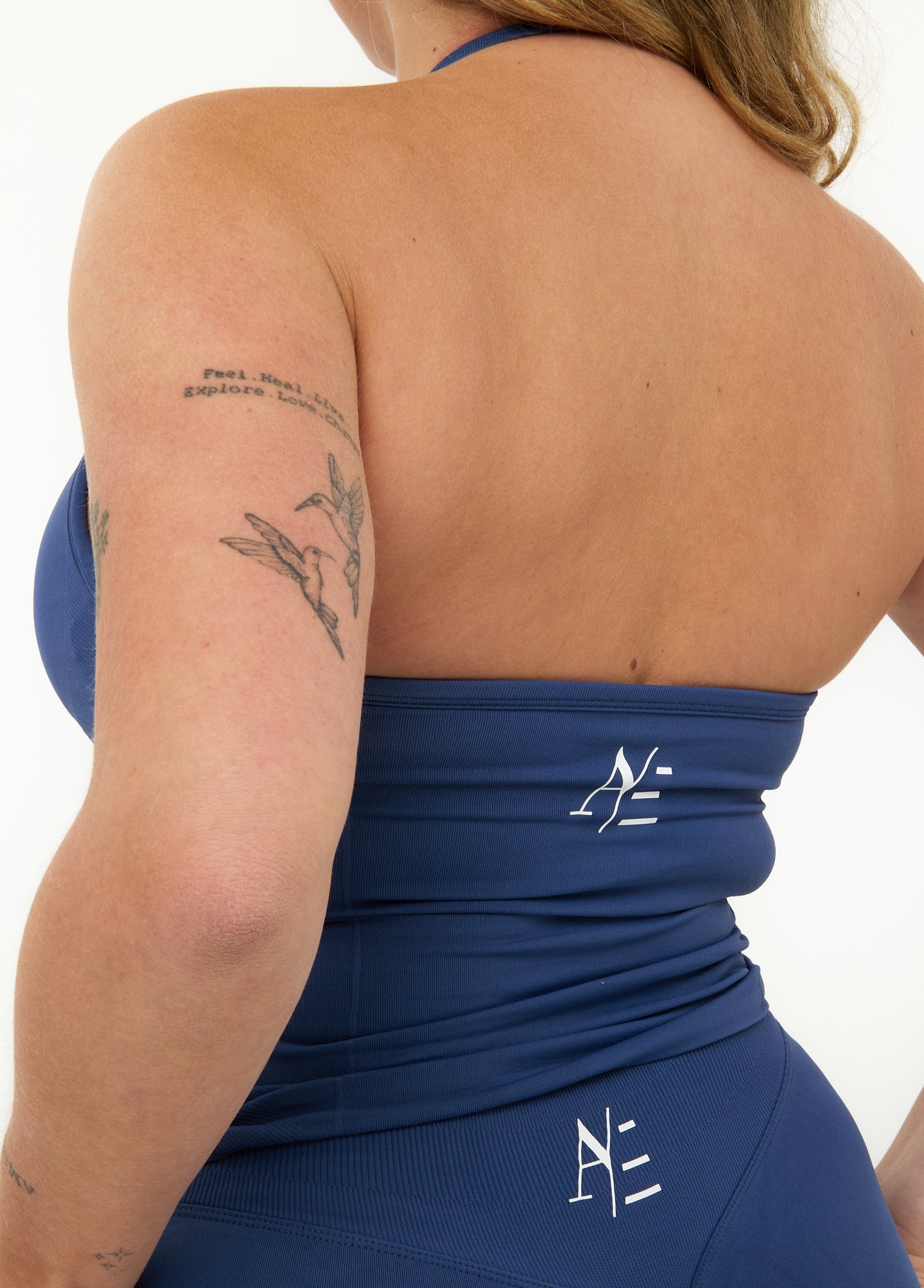 Long top Dark Sapphire Blue.