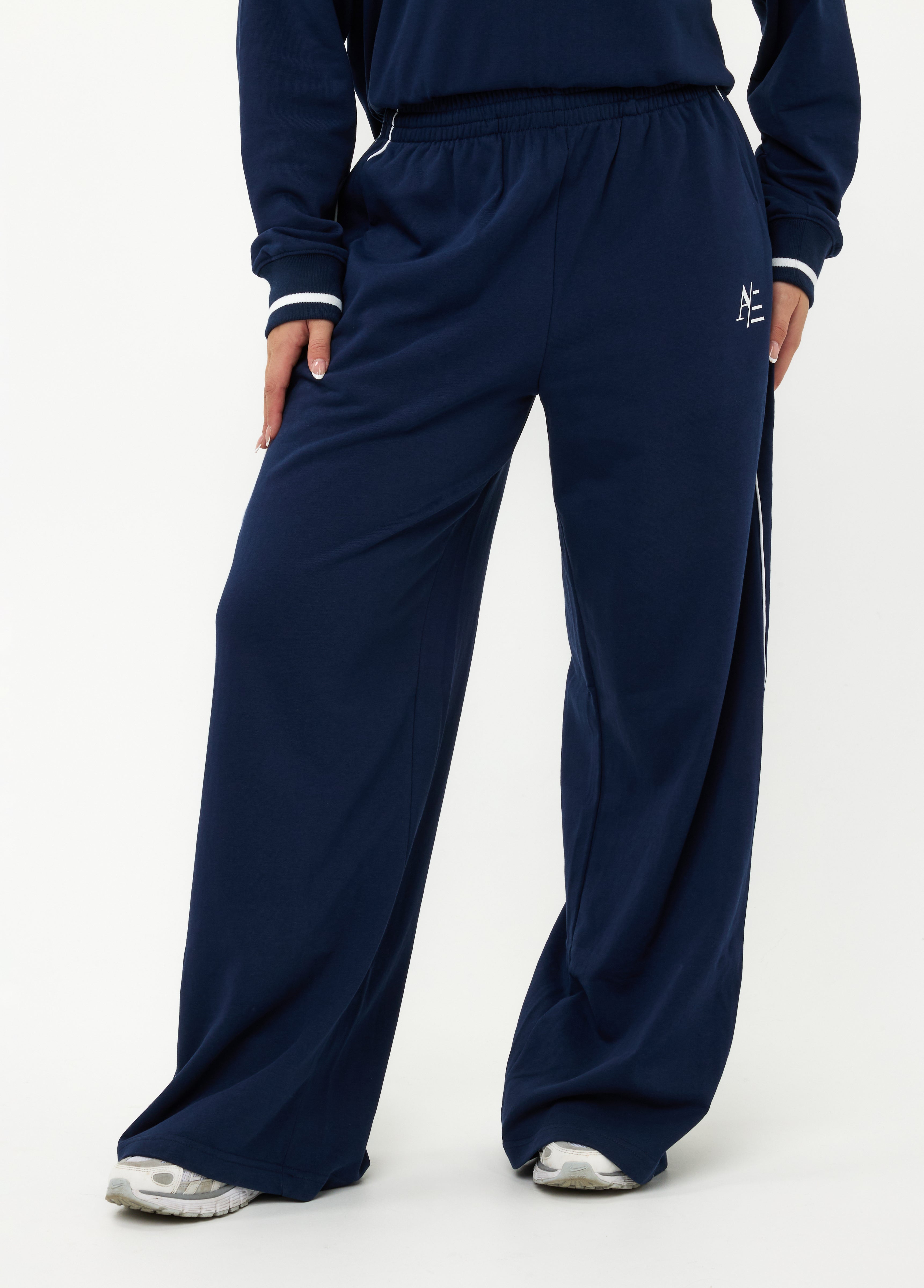 Ares Straight Leg Joggers Navy Blue