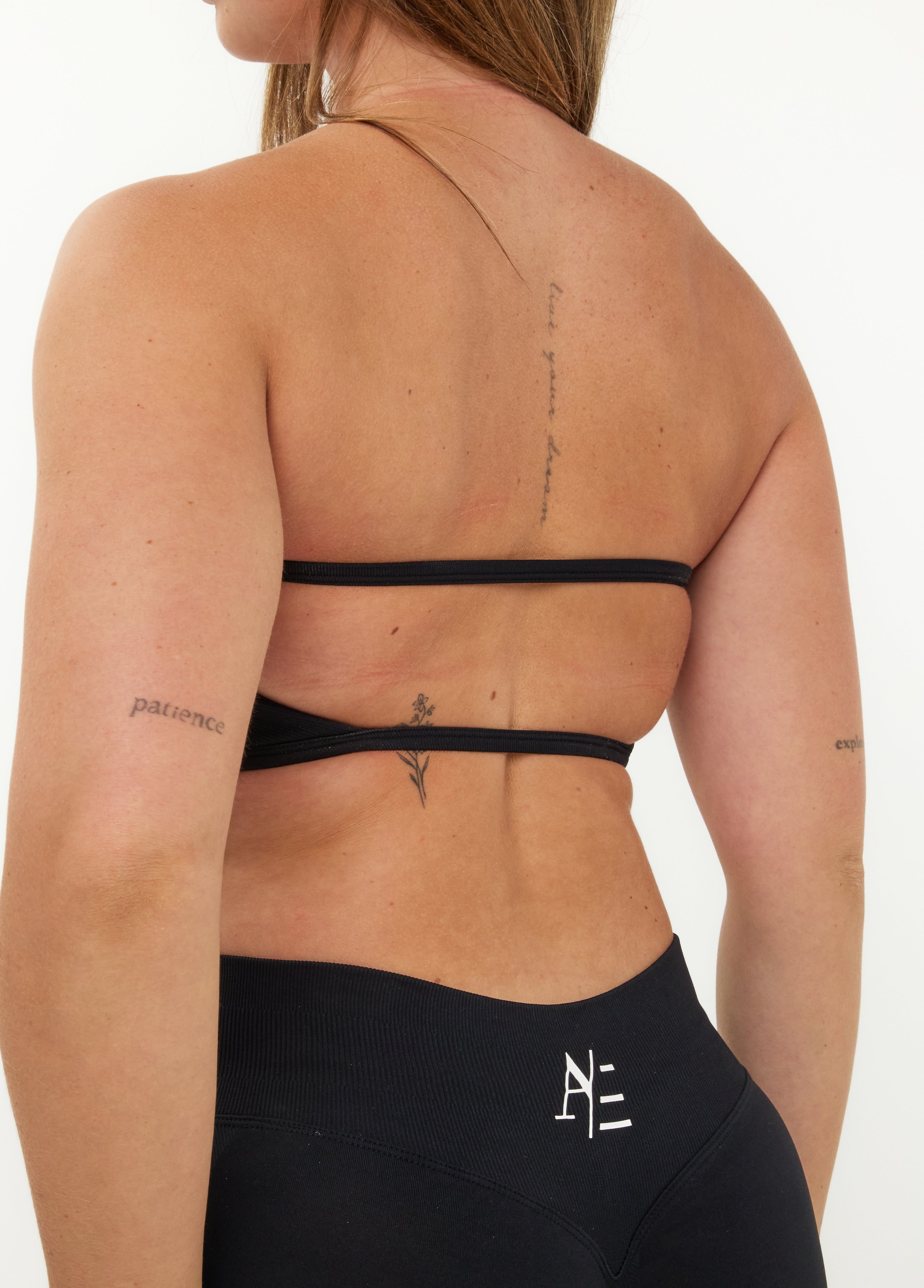 Bandeau Sports Bra Obsidian Black