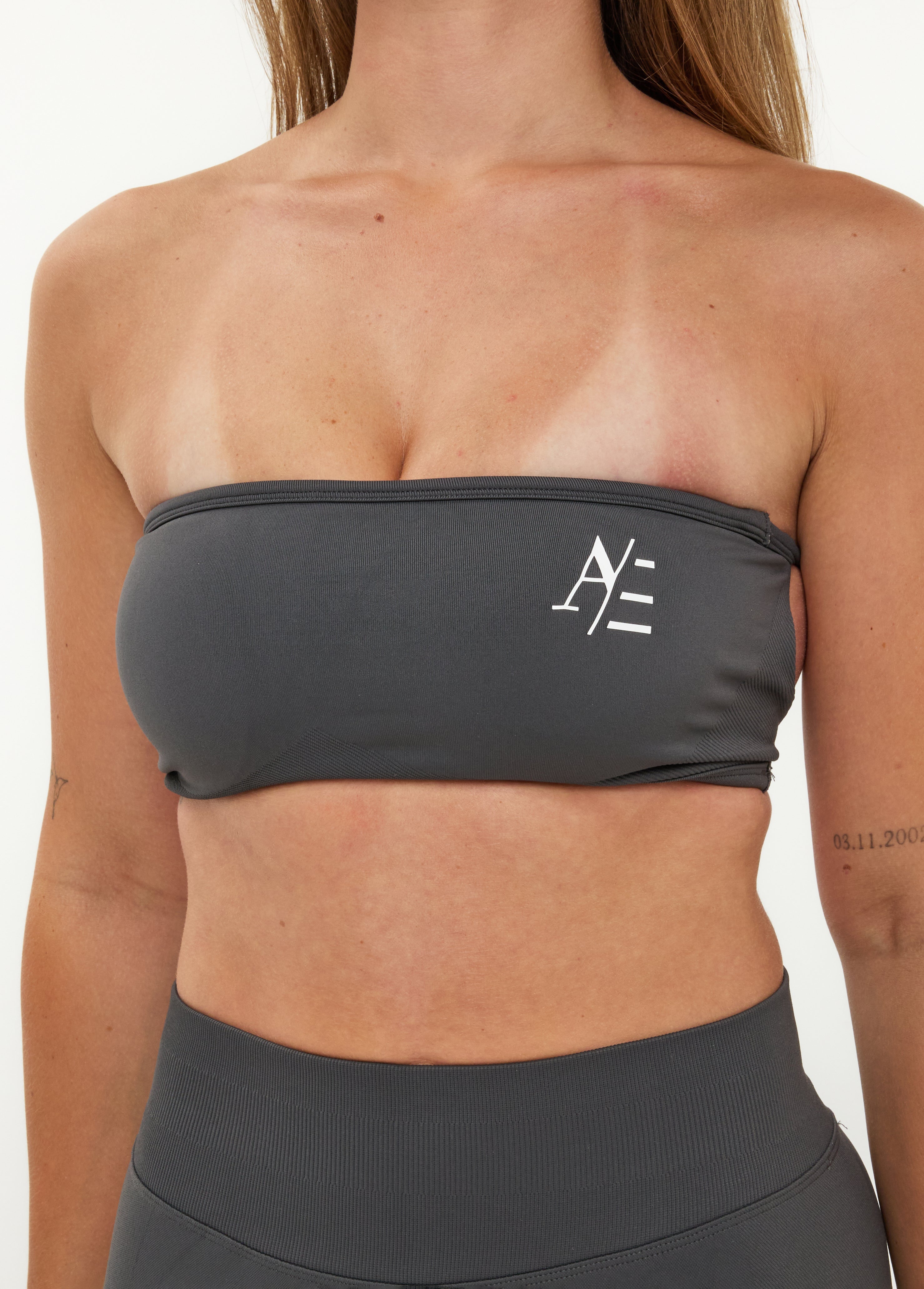 Bandeau Sports Bra Storm Grey